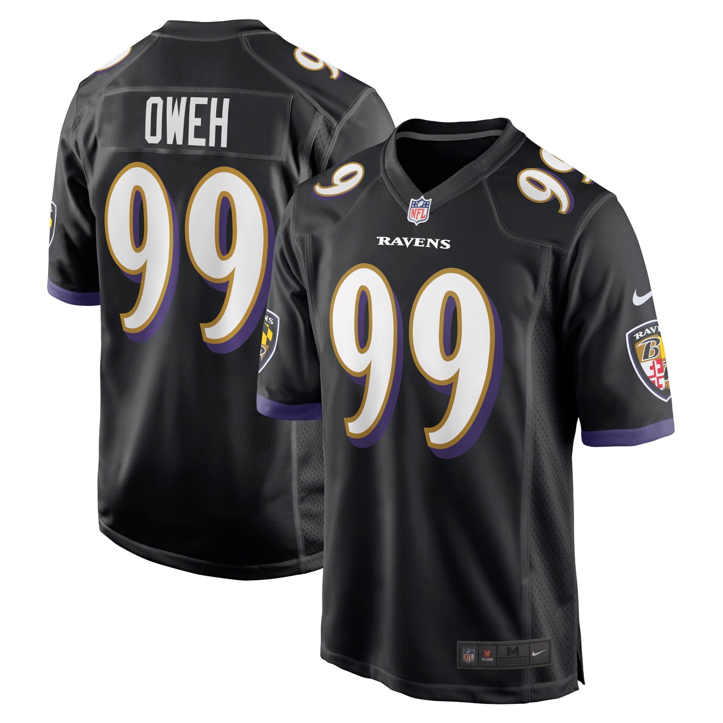 Odafe Oweh Baltimore Ravens Nike Game Jersey - Black