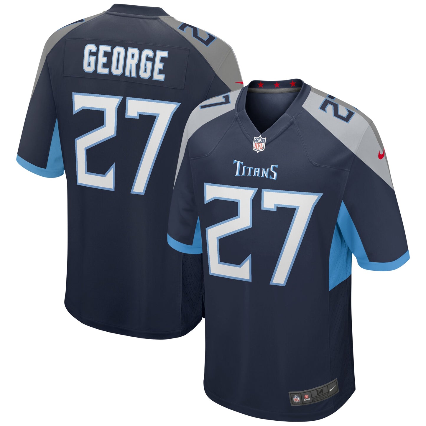 Eddie George Tennessee Titans Nike Game Retired Player Jersey - Navy