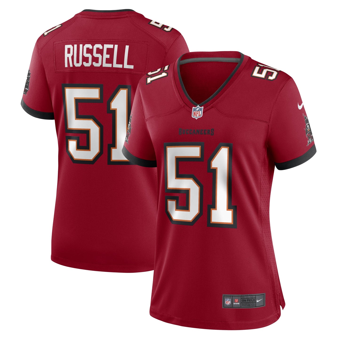 J.J. Russell Tampa Bay Buccaneers Nike Women's Game Player Jersey - Red