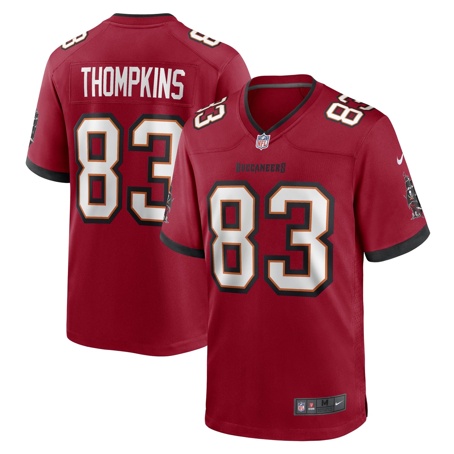 Deven Thompkins Tampa Bay Buccaneers Nike Game Player Jersey - Red