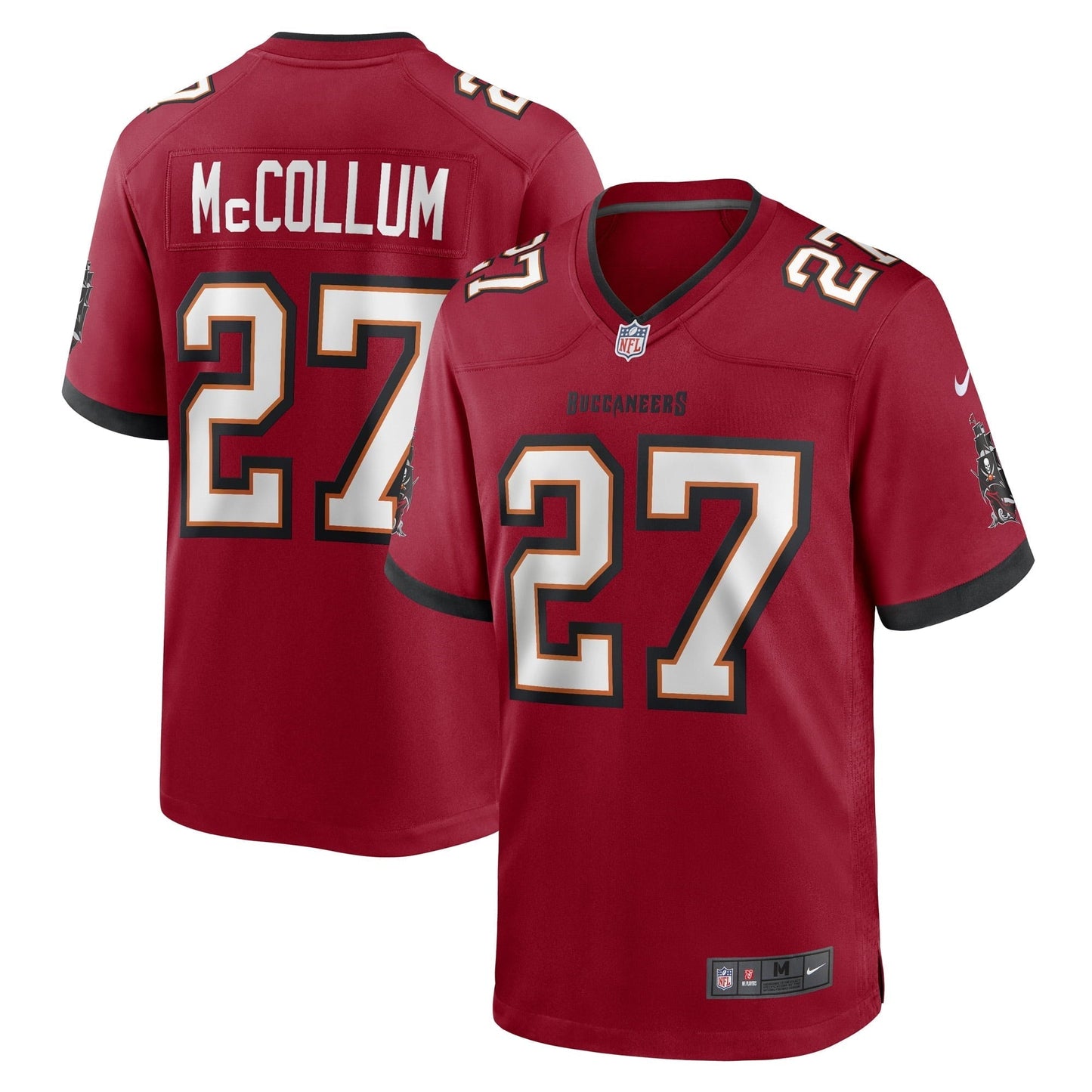 Men's Nike Zyon McCollum Red Tampa Bay Buccaneers Game Player Jersey