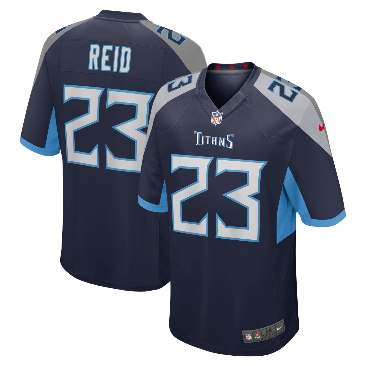 John Reid Tennessee Titans Nike Home Game Player Jersey - Navy