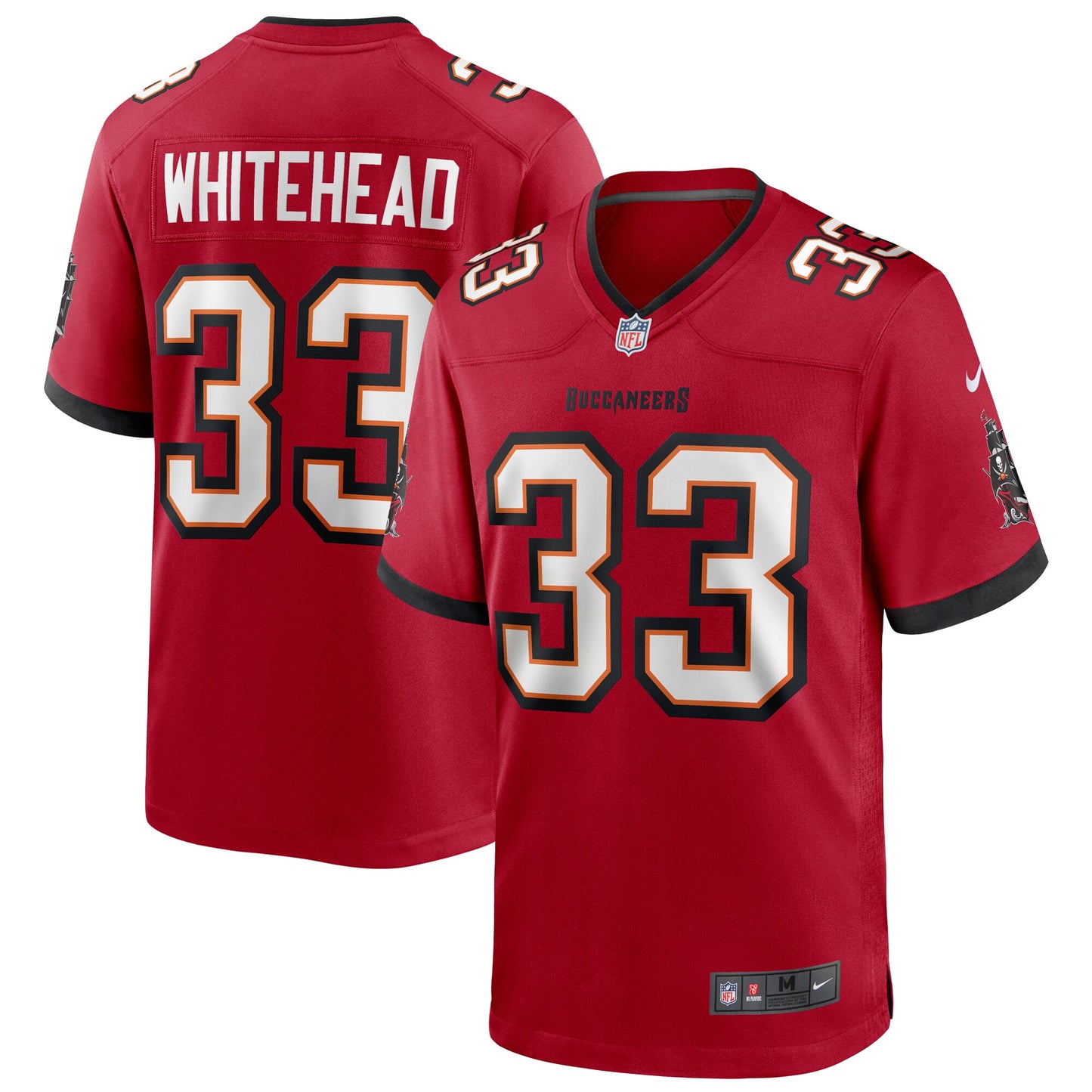 Jordans Whitehead Tampa Bay Buccaneers Nike Game Player Jersey - Red
