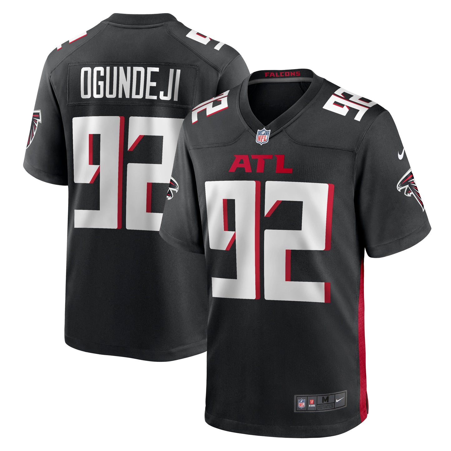 Adetokunbo Ogundeji Atlanta Falcons Nike Game Jersey - Black