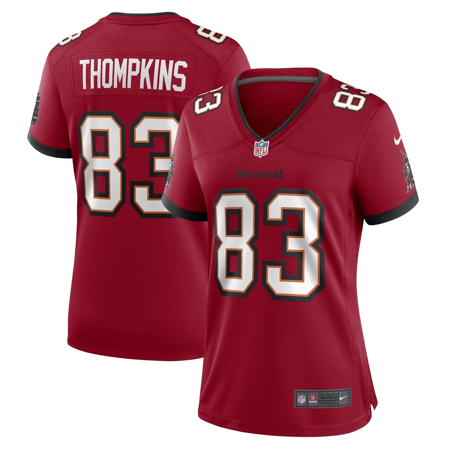 Women's Nike Deven Thompkins Red Tampa Bay Buccaneers Game Player Jersey
