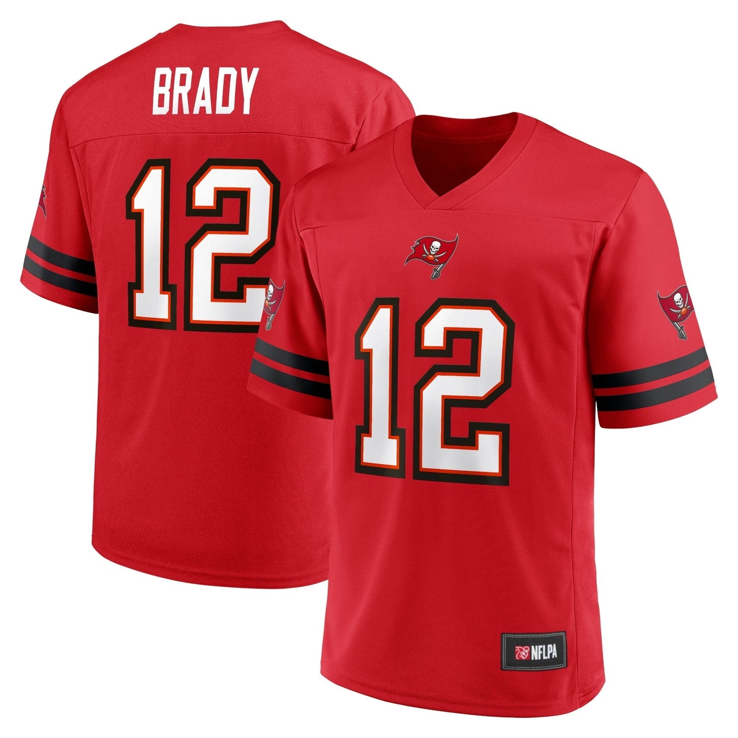 Men's Fanatics Branded Tom Brady Red Tampa Bay Buccaneers Replica Player Jersey