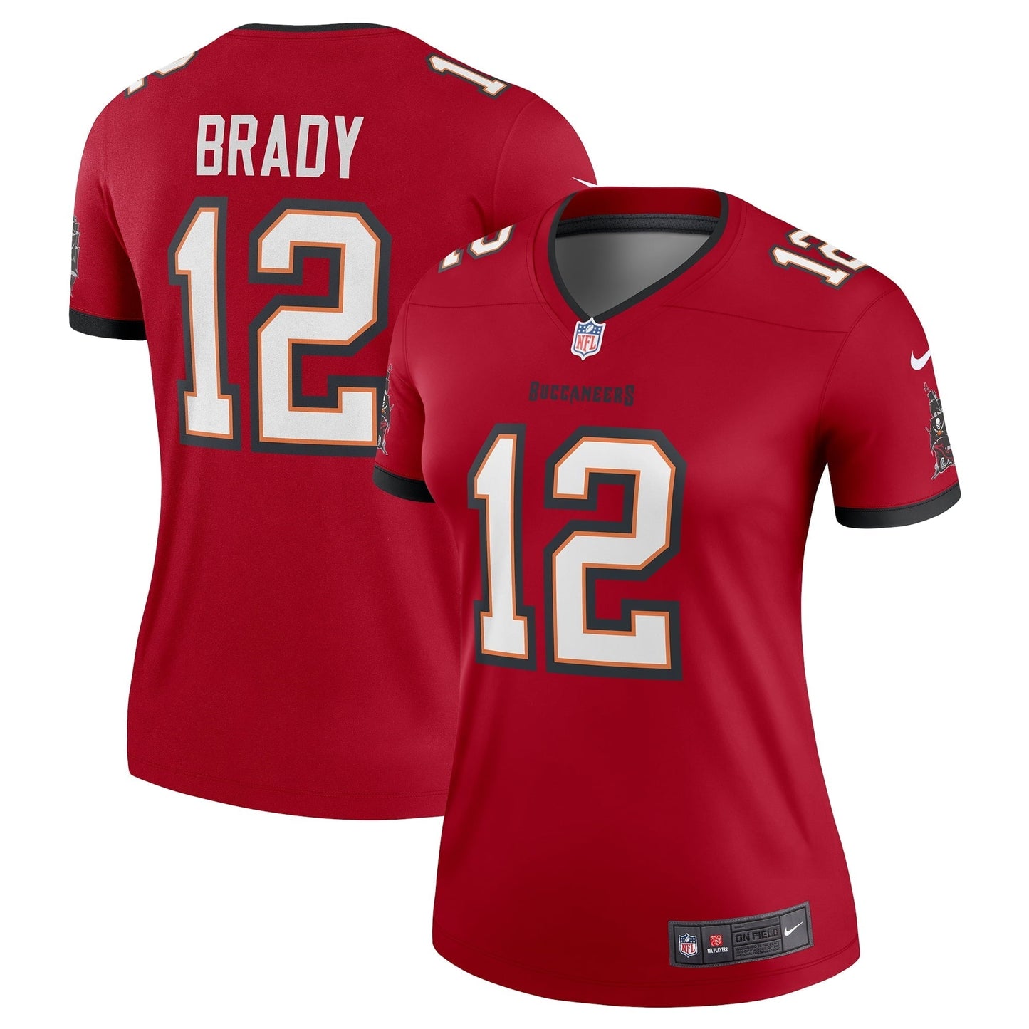 Women's Nike Tom Brady Red Tampa Bay Buccaneers Legend Jersey