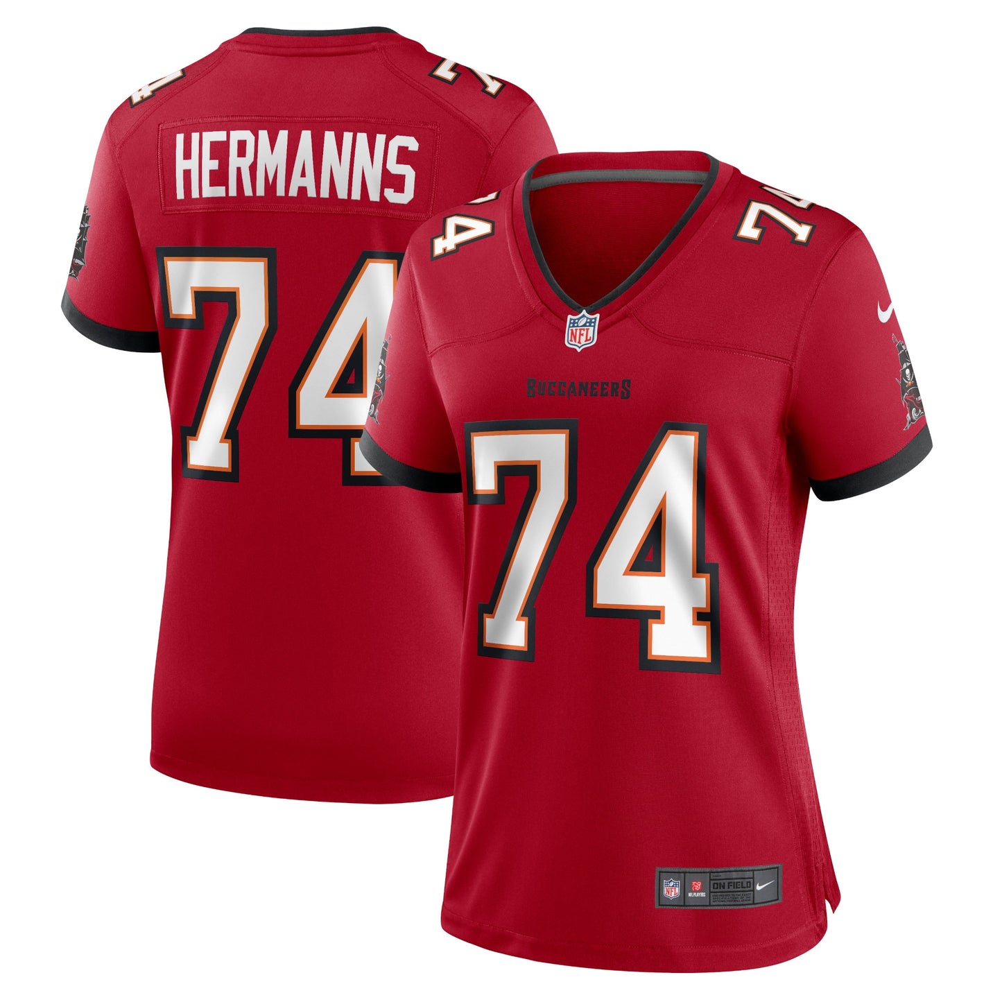Grant Hermanns Tampa Bay Buccaneers Nike Women's Home Game Player Jersey - Red
