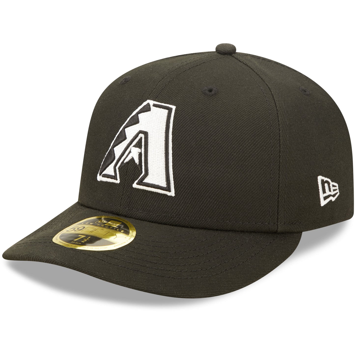 Arizona Diamondbacks New Era Black & White Low Profile 59FIFTY Fitted Hat
