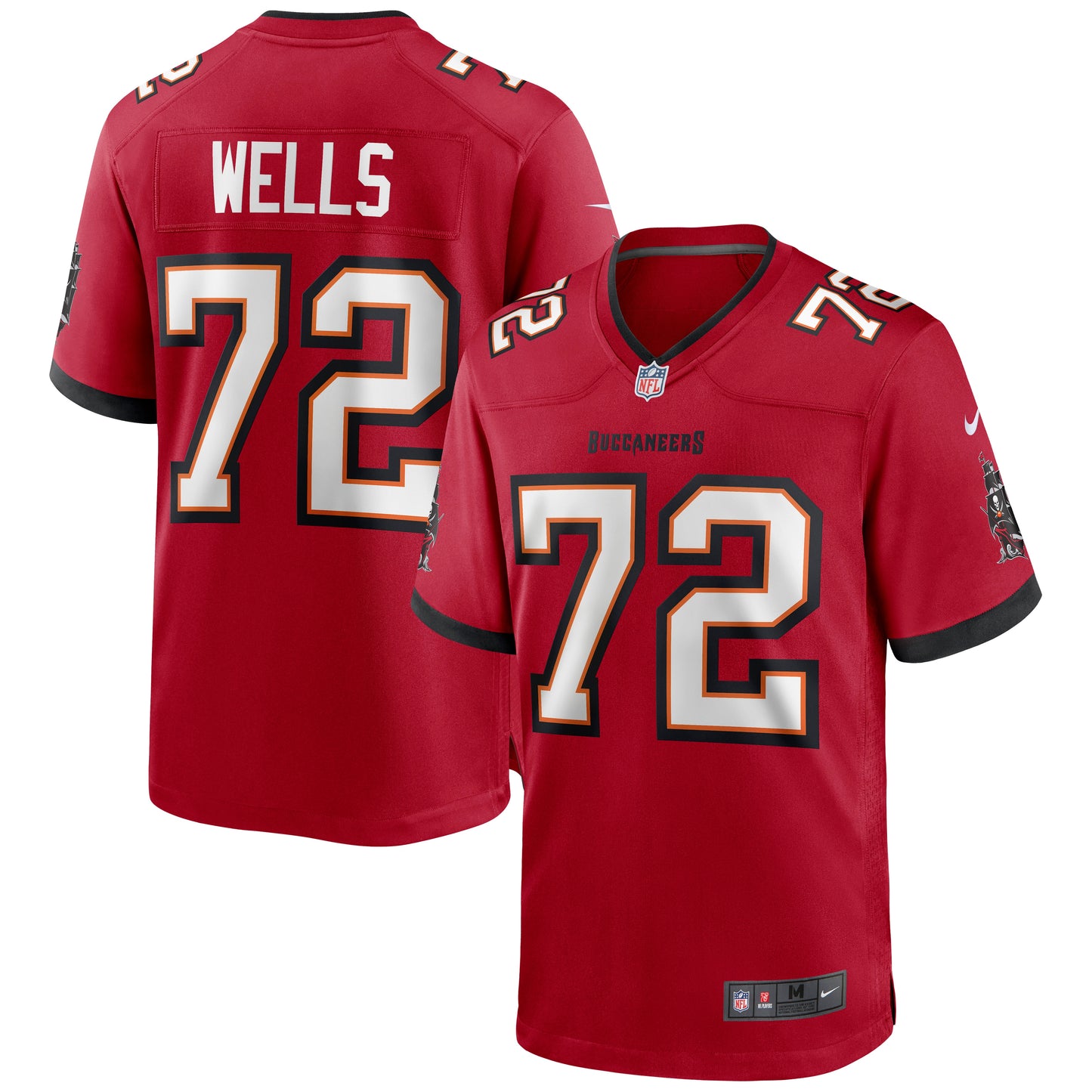 Josh Wells Tampa Bay Buccaneers Nike Game Jersey - Red