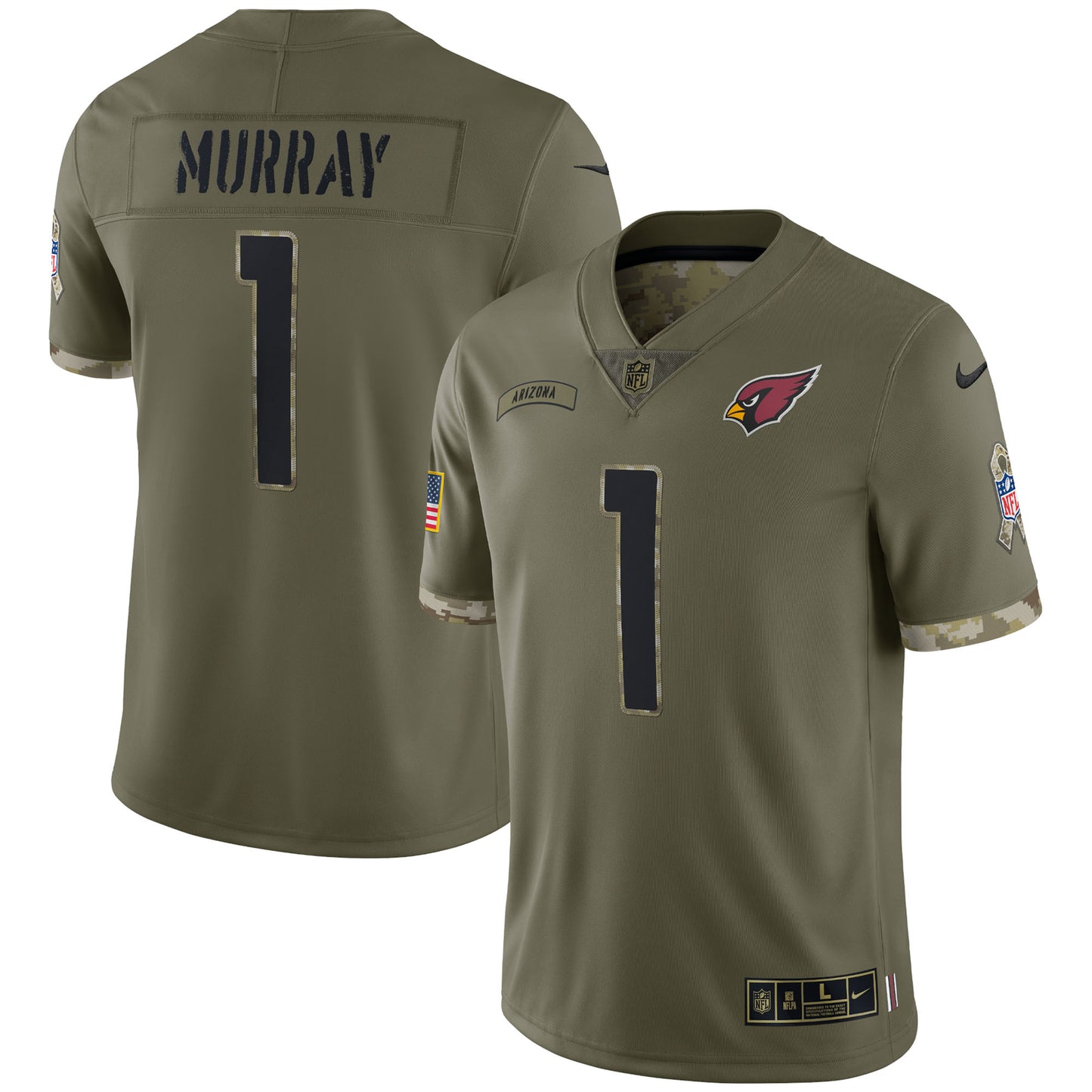 Kyler Murray Arizona Cardinals Nike 2022 Salute To Service Limited Jersey - Olive