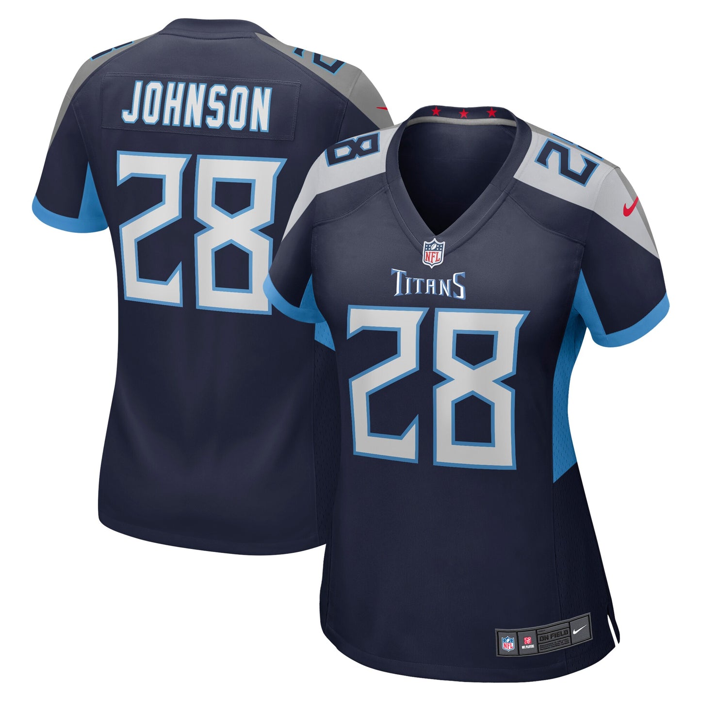 Chris Johnson Tennessee Titans Women's Nike Retired Player Game Jersey - Navy