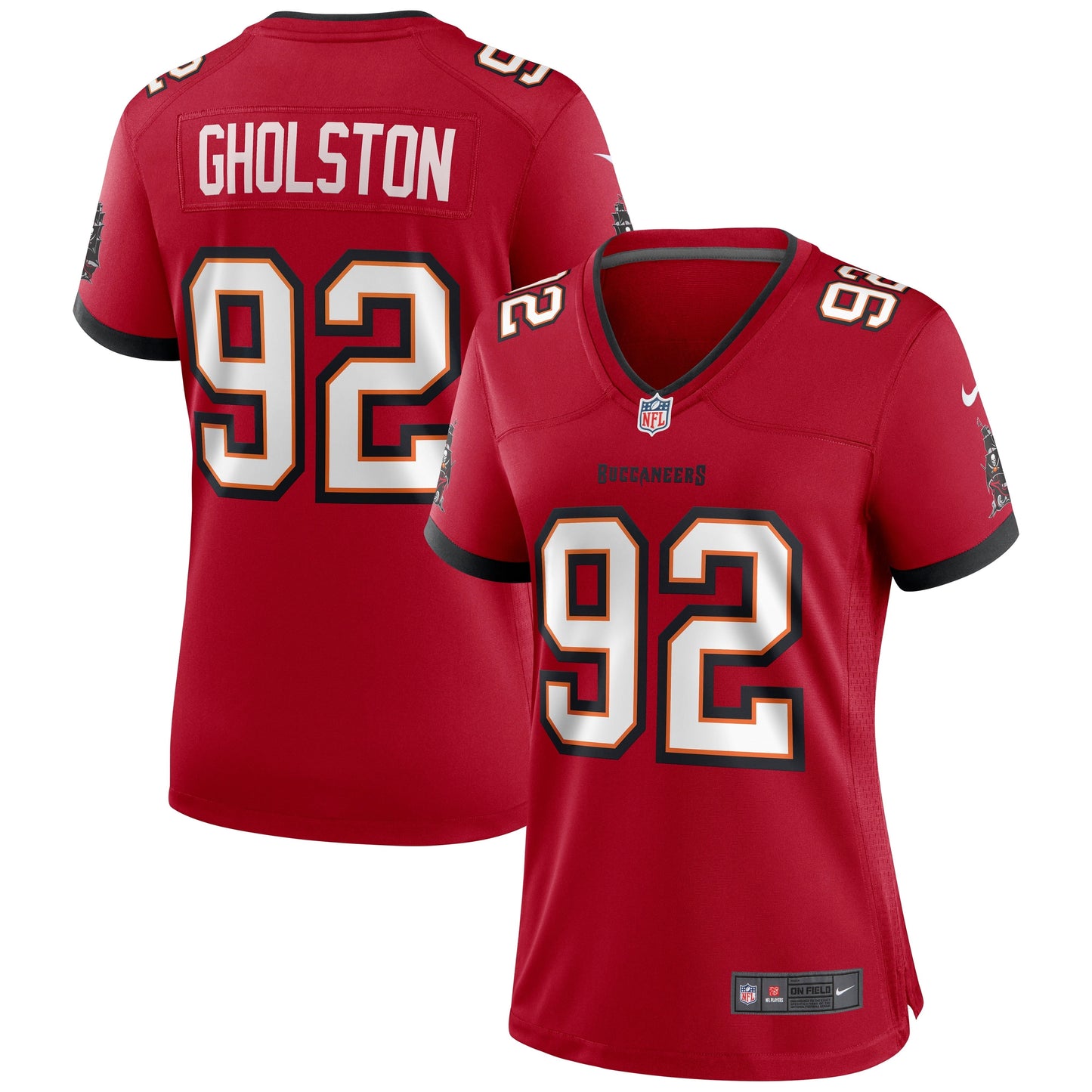 Women's Nike William Gholston Red Tampa Bay Buccaneers Game Jersey