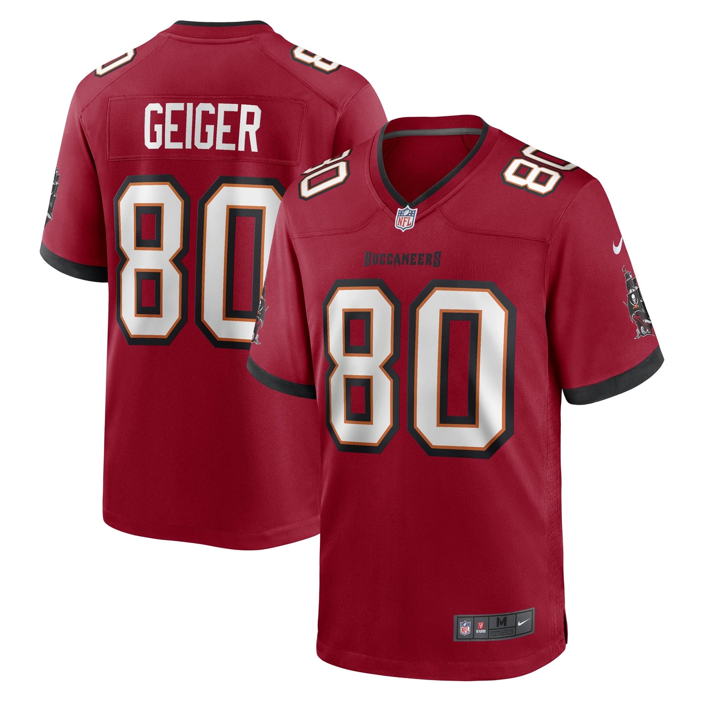 Kaylon Geiger Tampa Bay Buccaneers Nike Game Player Jersey - Red