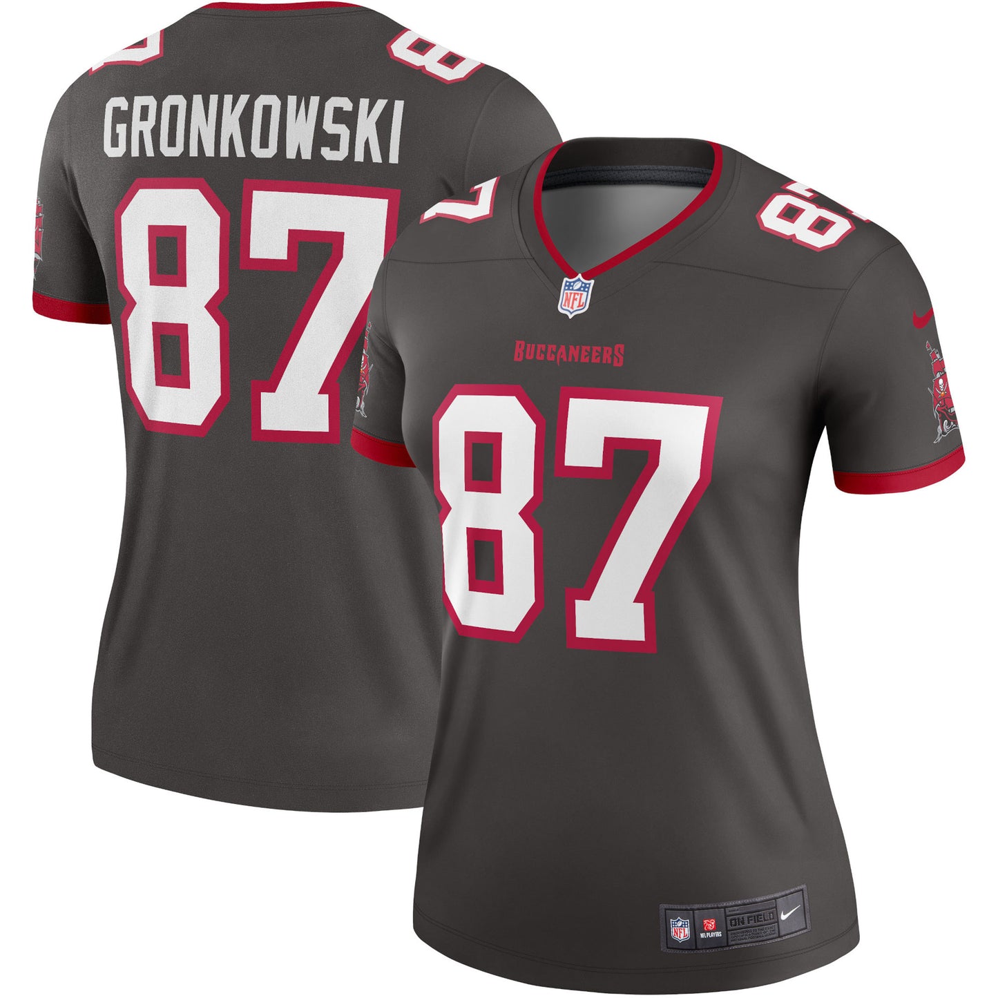 Rob Gronkowski Tampa Bay Buccaneers Nike Women's Alternate Legend Jersey - Pewter