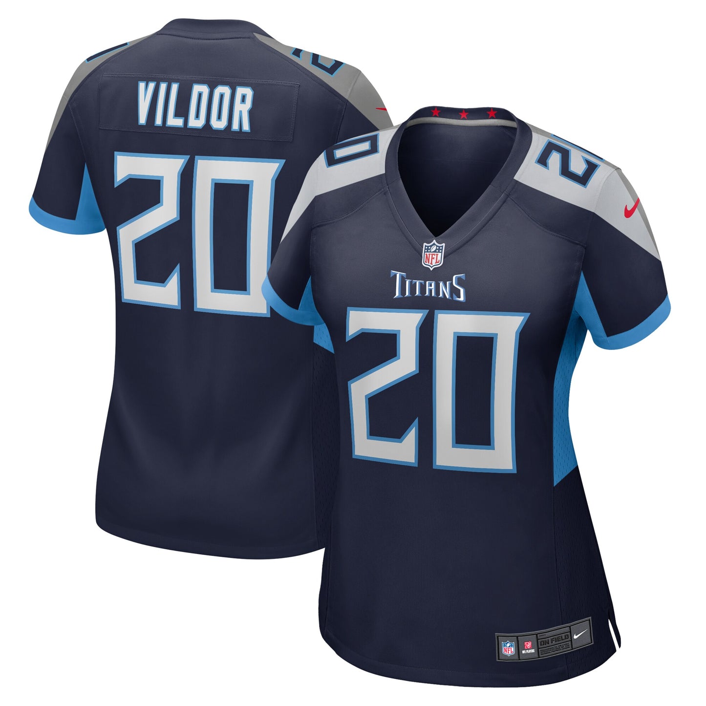 Kindle Vildor Tennessee Titans Nike Women's Team Game Jersey - Navy