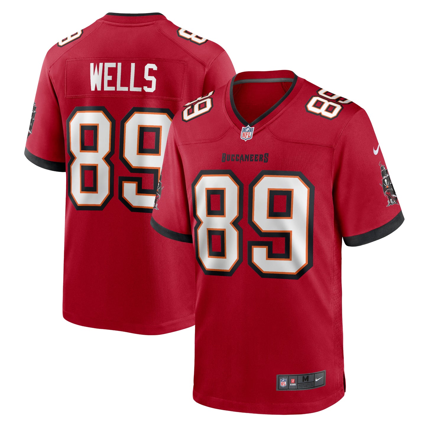 David Wells Tampa Bay Buccaneers Nike Home Game Player Jersey - Red