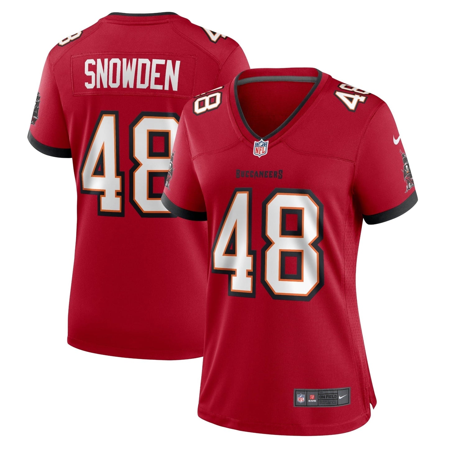 Women's Nike Charles Snowden Red Tampa Bay Buccaneers Home Game Player Jersey