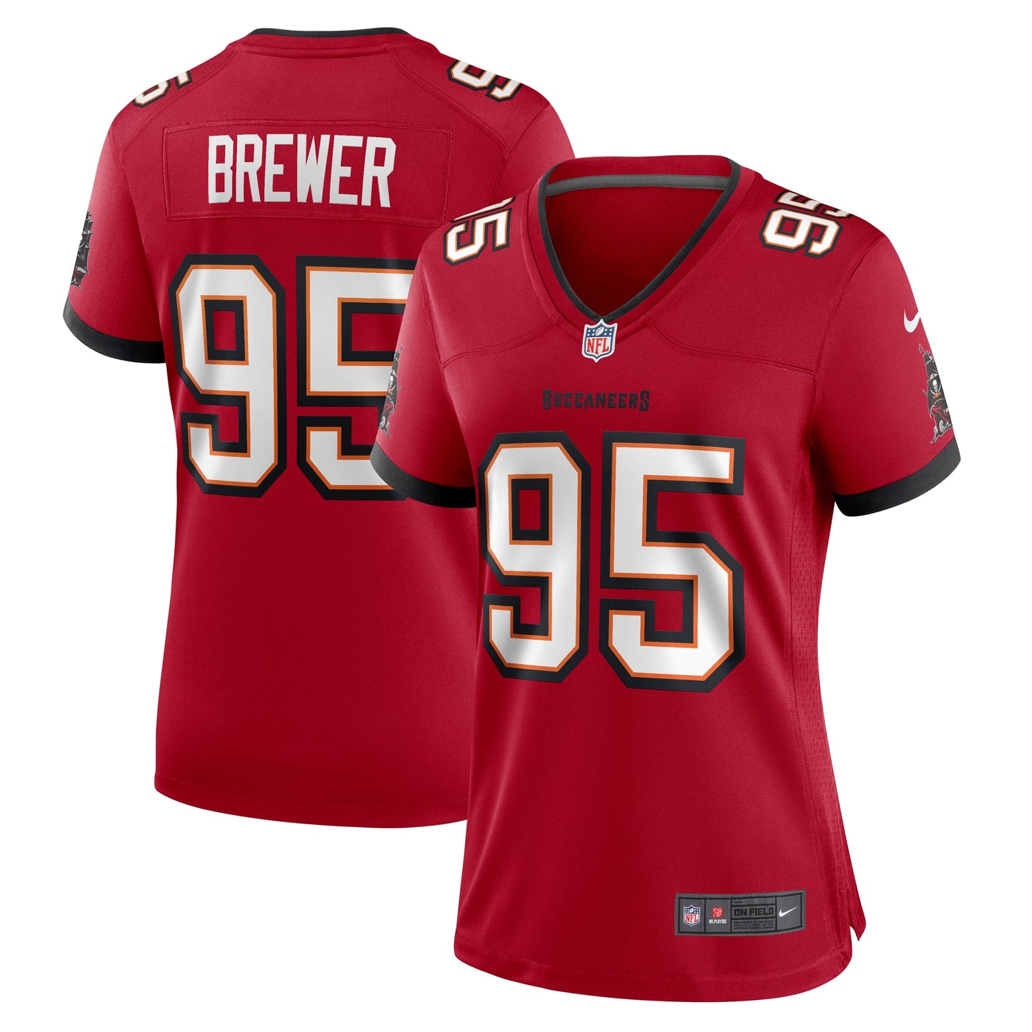 CJ Brewer Tampa Bay Buccaneers Nike Women's Team Game Jersey - Red