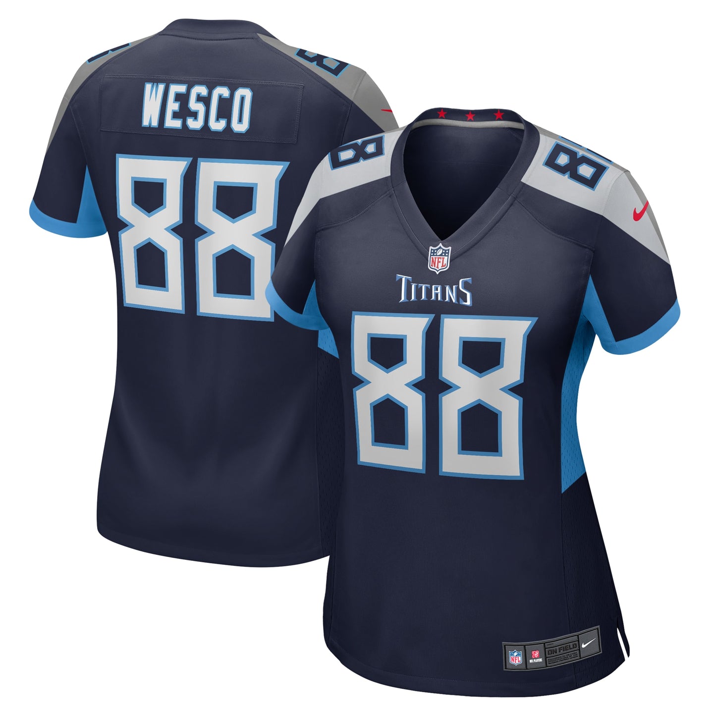 Trevon Wesco Tennessee Titans Nike Women's Game Player Jersey - Navy