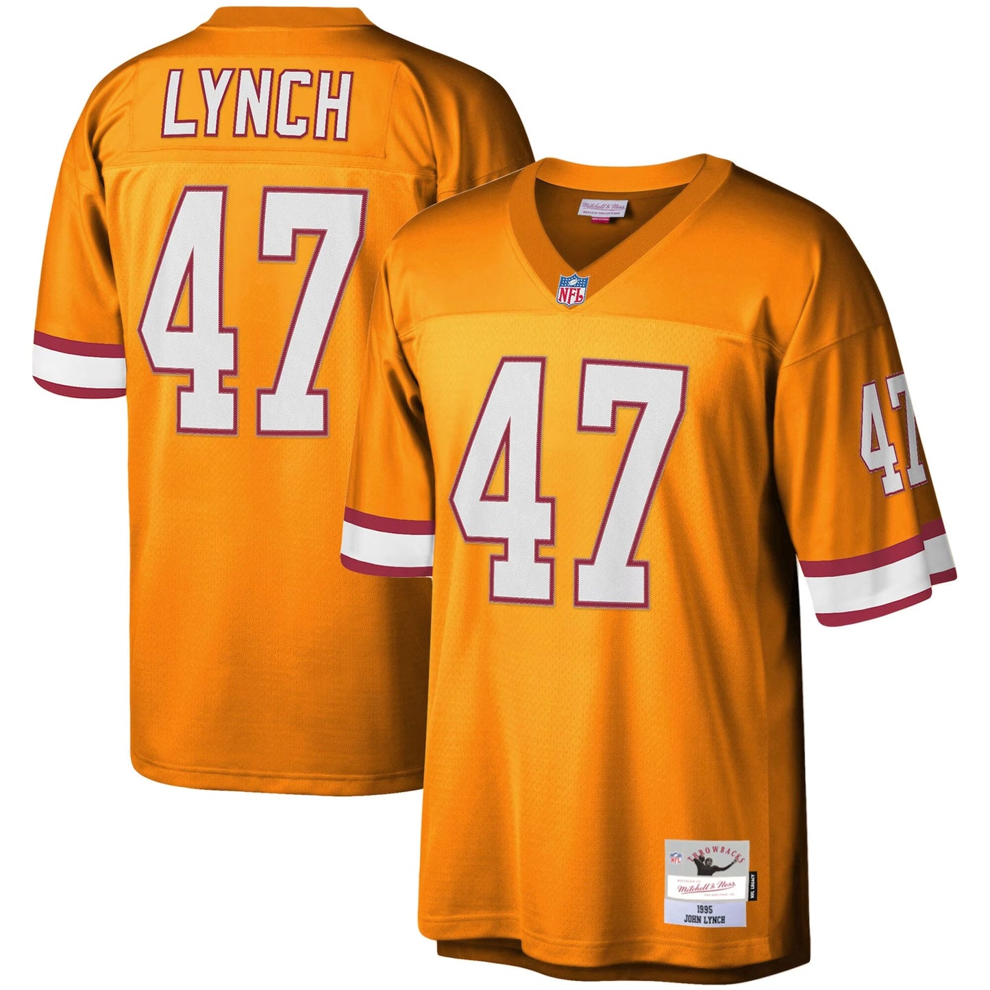 John Lynch Tampa Bay Buccaneers Mitchell & Ness Big & Tall 1995 Legacy Retired Player Jersey - Orange