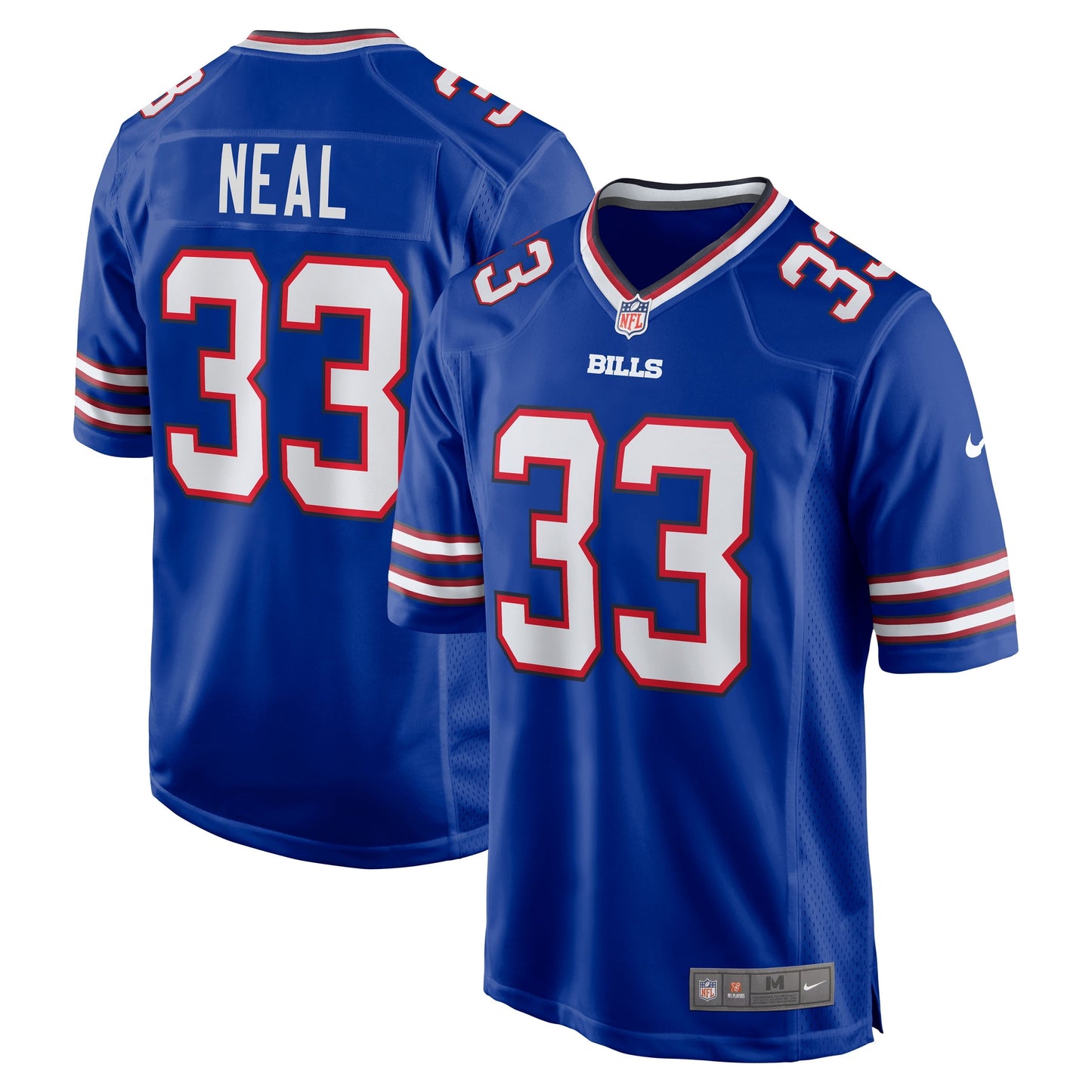 Men's Nike Siran Neal Royal Buffalo Bills Game Player Jersey